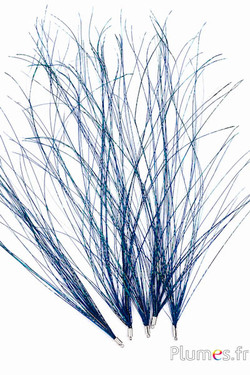 Hanger pauwendraad - 15-28 cm - blauw-natuurlijk groen